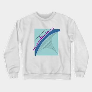 Abstract cartoon mushroom Crewneck Sweatshirt